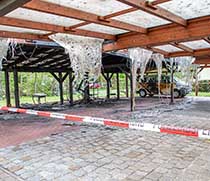 Brand am Elternhaus